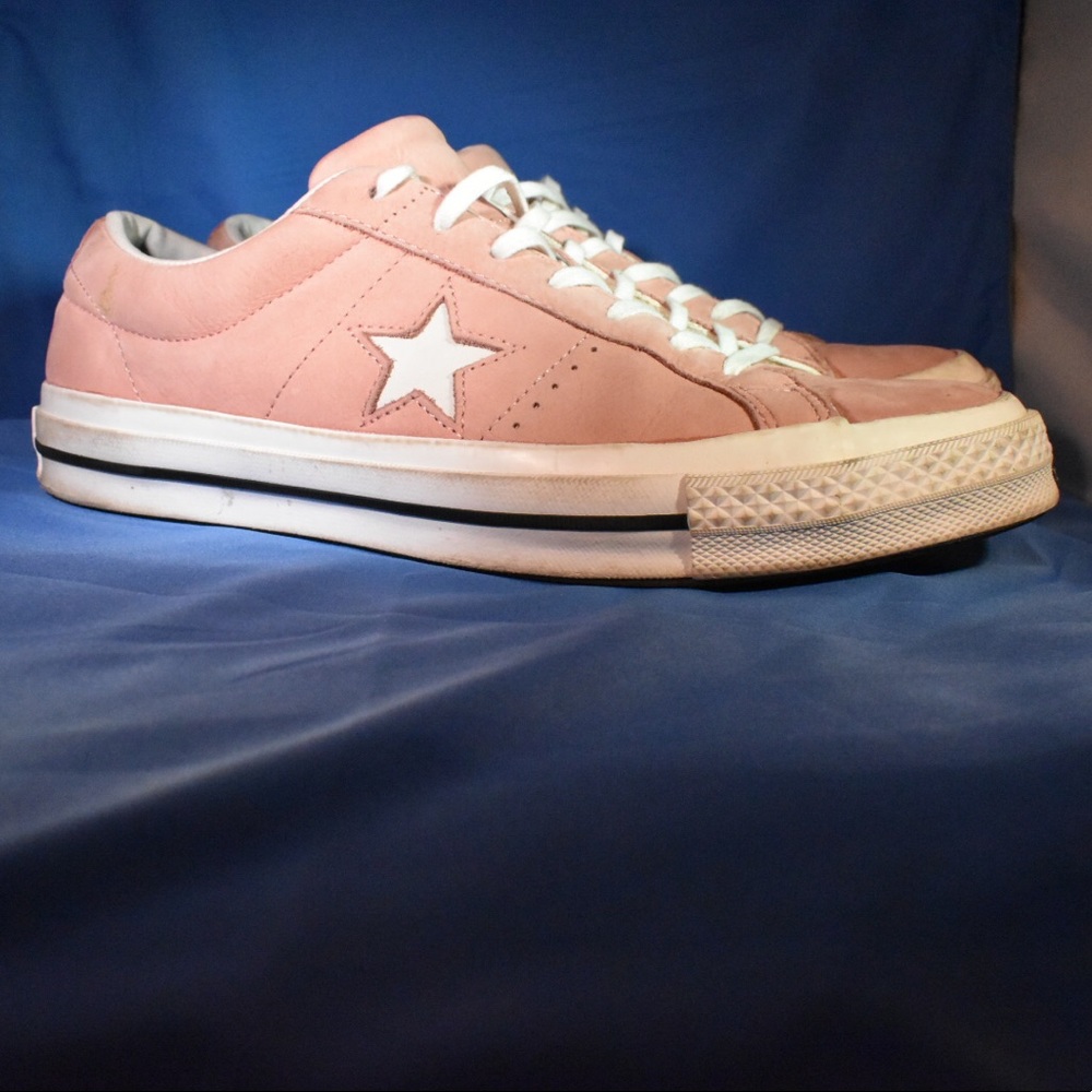 Mens Converse One Star Rust Pink Suede Leather